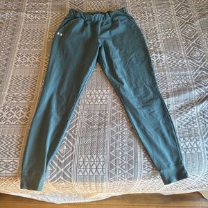 Under Armour Blue Joggers Womens Size S Small Athletic Pants No Drawstring